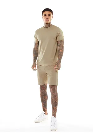 Enzo Mens T-Shirt and Shorts Set - Polycotton - Size X-Large