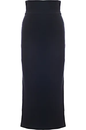 Raey Womens Organic Wool Crepe High Waist Pencil Skirt in - Size 4 UK