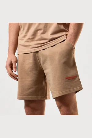 Weekend Offender Mens Mytros Loose Fit Shorts in Cognac - Cotton - Size Small