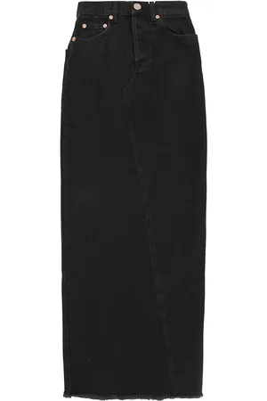 Raey Womens Organic Denim Maxi Pencil Skirt in - Size 6 UK