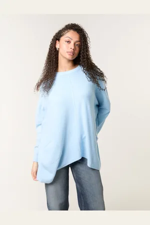 Blue Vanilla Womens Round Neck Pocket Jumper - One Size