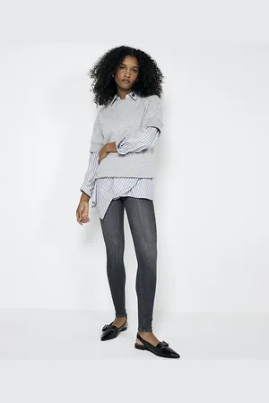 River Island Womens Skinny Jeans Molly Mid Rise Cotton - Size 14 Long