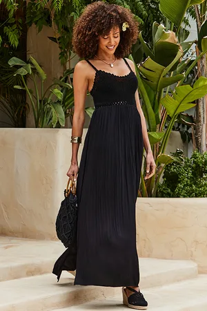 Sosandar Womens Crochet Maxi Dress - Size 12 UK