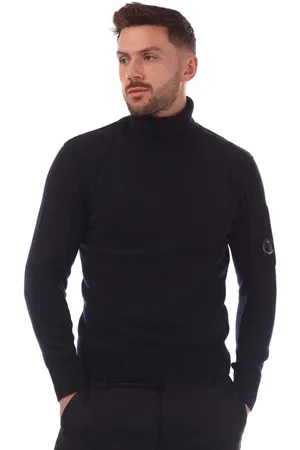 C.P. Company Mens Lambswool Roll Neck Sweater in - Size X-Small