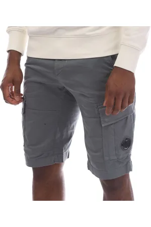 C.P. Company Mens Stretch Sateen Cargo Shorts in Cotton - Size X-Large