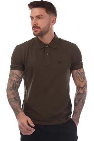 C.P. Company Mens Stretch Piquet Logo Polo Shirt in Cotton - Size 3XL