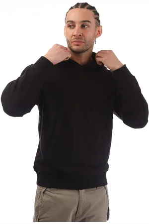 C.P. Company Mens Diagonal Raised Fleece Lens Hoodie in Cotton - Size Medium