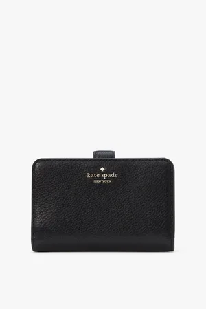 Kate Spade Womens Lena Pebbled Leather Medium Compact Bifold Wallet - - One Size