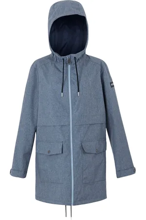 Regatta Womens/Ladies Navaeh Linear Waterproof Jacket (Chambray/Dark Denim) - - Size 10 UK