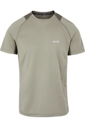 Regatta Mens Virda IV T-Shirt (Golden Sand/Treetop) - - Size 3XL