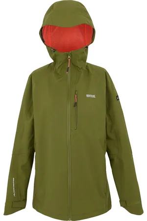 Regatta Womens/Ladies Birchdale II Waterproof Jacket (Nephrite Green/Peach Bloom) - - Size 20 UK