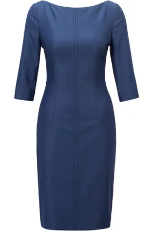 HUGO BOSS Womens Dokos Dress in Textile - Size 6 UK