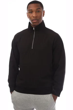 C.P. Company Mens Diagonal Raised Fleece Half-Zip Sweatshirt in Cotton - Size Large