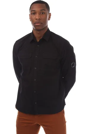 C.P. Company Mens Organic Gabardine Lens Shirt in Cotton - Size Large
