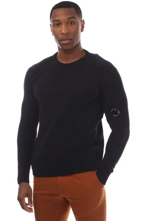 C.P. Company Mens Lens Crewneck Sweater in Cotton - Size X-Small