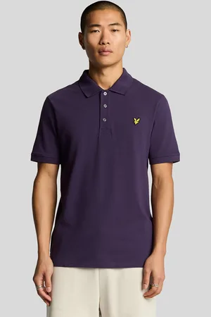 Lyle & Scott Mens Plain Polo Shirt - Cotton - Size Medium