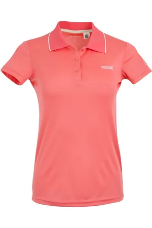 Regatta Womens/Ladies Maverick V Polo Shirt ( Bloom) Cotton - Size 16 UK