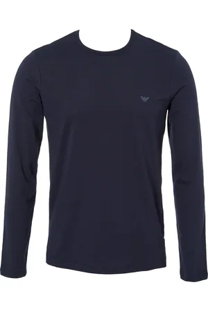 Emporio Armani Mens Langarmshirt - Cotton - Size X-Large