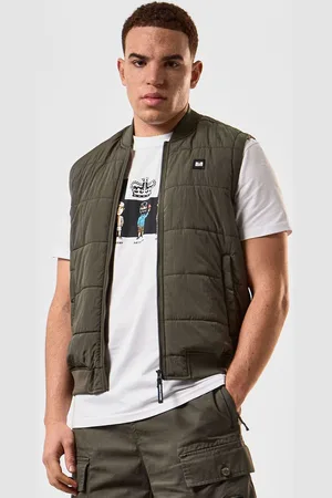 Weekend Offender Mens Saharun Lightweight Quilted Gilet in Cotton - Size X-Large