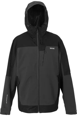 Regatta Mens Highton IV Stretch Waterproof Jacket (Ash/Black) - - Size Small