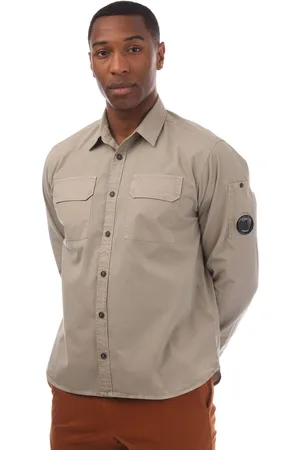 C.P. Company Mens Organic Gabardine Lens Shirt in Cotton - Size Small