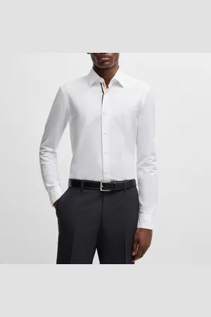 HUGO BOSS Mens Casual-Fit Shirt in Cotton - Size 15 inch