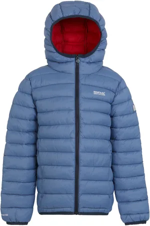 Regatta Kids Unisex Childrens/Kids Marizion Hooded Padded Jacket (Coronet Blue/Danger Red) - - Size 14Y