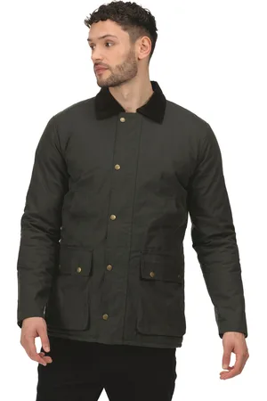 Regatta Mens Pensford Waxed Jacket (Dark ) Cotton - Size Small