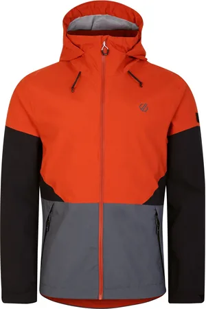 Dare 2B Mens Terrain Waterproof Jacket (Rooibos Tea/Dark Storm Grey) - - Size 3XL