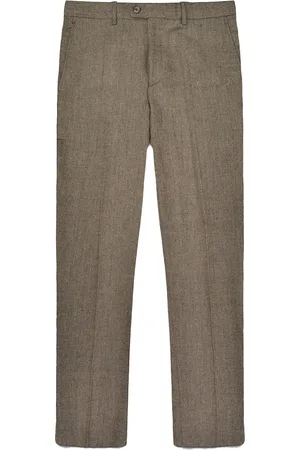 Lambretta Mens Morgan Herringbone Suit Trousers - Size 32R