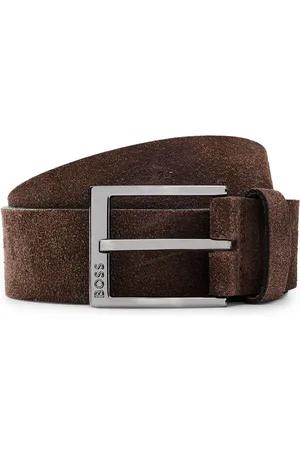 HUGO BOSS Mens Accessories Elloy Leather Belt in - Size 34 inch