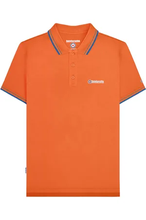 Lambretta Mens SS25 Twin Tip Polo Shirt Cotton - Size Large