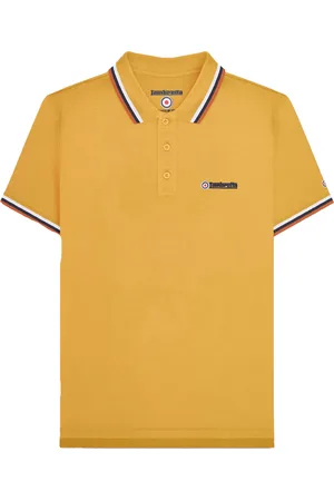 Lambretta Mens SS25 Triple Tipped Polo Shirt Cotton - Size 2XL