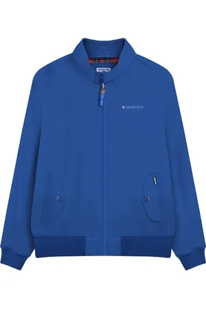 Lambretta Mens Shower Resistant Harrington Jacket (Royal ) - Size 3XL