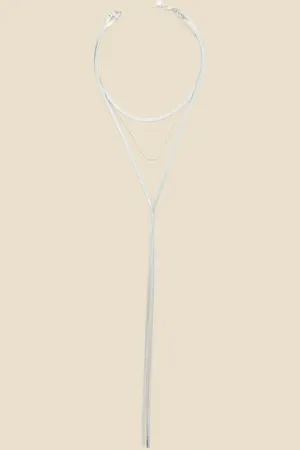 Sosandar Womens Plated Triple Layer Necklace - One Size