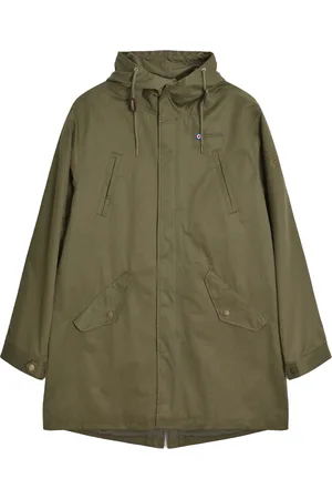 Lambretta Mens Shower Resistant Parka ( Green) - Size 3XL