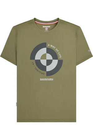 Lambretta Mens Target Quadrant Big & Tall T-Shirt Cotton - Size 3XL