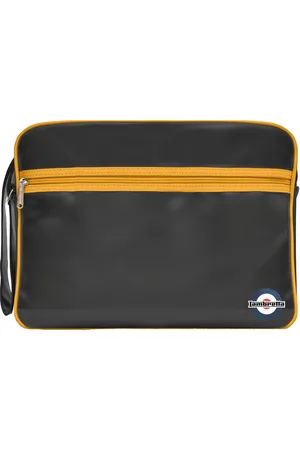 Lambretta Unisex Adult Retro Bag (Black/Mustard) - - One Size