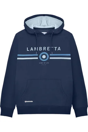 Lambretta Mens AW24 Contrast Target Hoodie - Size 2XL