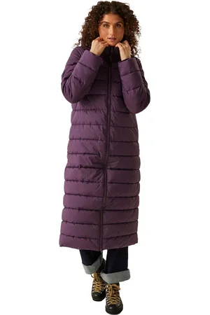 Regatta Womens Elender Longline Padded Hooded Jacket Coat - - Size 18 UK