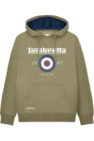 Lambretta Mens AW24 Target Hoodie ( Green) - Size X-Large