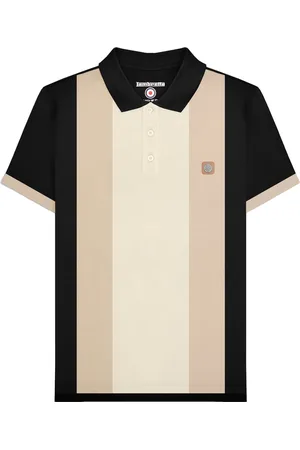 Lambretta Mens Vintage Panelled Polo Shirt Cotton - Size 3XL