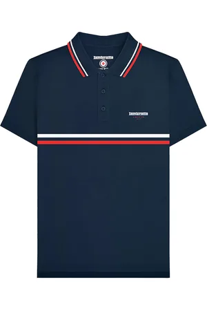 Lambretta Mens Classic SS24 Stripes Polo Shirt Cotton - Size 3XL