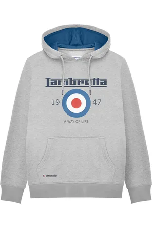 Lambretta Mens AW24 Target Hoodie ( Marl) - Size X-Large