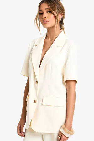 Boohoo Womens Tailored Woven Short Sleeve Blazer - - Size 8 UK