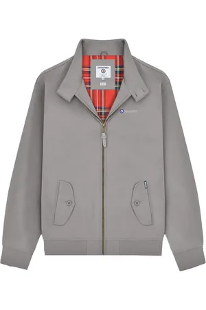 Lambretta Mens Shower Resistant Harrington Jacket (Dark ) - Size Large