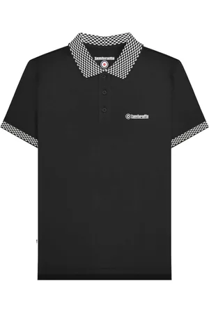 Lambretta Mens SS25 Two Tone Polo Shirt Cotton - Size Large