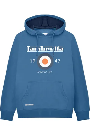Lambretta Mens AW24 Target Hoodie (Dark ) - Size Small