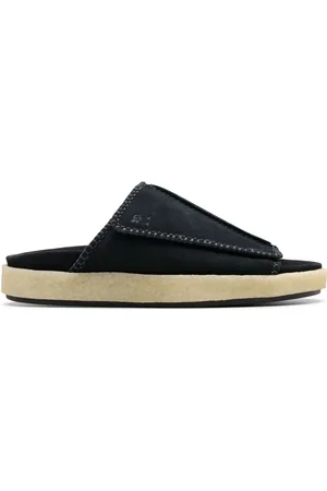 Clarks Mens Overleigh Sliders in Suede - Size UK 8.5