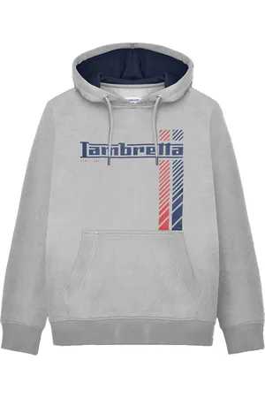 Lambretta Mens SS25 Racing Stripe Hoodie ( Marl) - Size 3XL